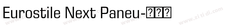 Eurostile Next Paneu字体转换
